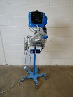 GE DINAMAP V100 CARESCAPE PATIENT MONITOR W/TEMPORAL SCANNER ON ROLLING STAND