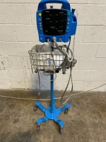 GE PROCARE PATIENT MONITOR ON ROLLING STAND