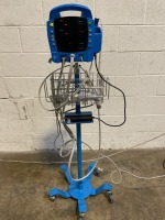 GE PROCARE PATIENT MONITOR ON ROLLING STAND