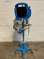 GE PROCARE PATIENT MONITOR ON ROLLING STAND
