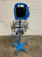 GE PROCARE PATIENT MONITOR ON ROLLING STAND