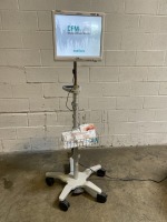 NATUS CFM OLYMPIC BRAINZ CEREBRAL FUNCTION MONITOR ON ROLLING STAND