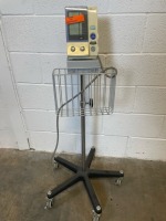 OMRON HEM-907XL DIGITAL BLOOD PRESSURE MONITOR ON ROLLING STAND