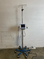 ORIDION MEDICAL MICROSTREAM CAPNOSTREAM 20P PATIENT MONITOR ON ROLLING STAND