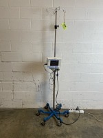 ORIDION MEDICAL MICROSTREAM CAPNOSTREAM 20P PATIENT MONITOR ON ROLLING STAND