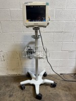 PHILIPS INTELLIVUE MP50 PATIENT MONITOR TO INCLUDE INTELLIVUE X2 ON ROLLING STAND