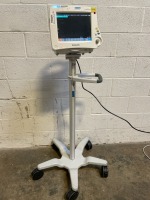 PHILIPS MP30 INTELLIVUE PATIENT MONITOR ON ROLLING STAND