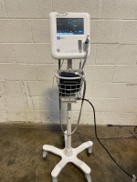 WELCH ALLYN 4400 SPOT VITAL SIGNS MONITOR ON ROLLING STAND