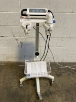 CUBESCAN BIOCON-750 ULTRASOUND MACHINE W/PROBE ON ROLLING STAND