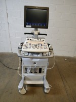 GE VIVID S6 ULTRASOUND MACHINE WITH 2 PROBES (GE M4S RS, ACUSON SWIFT LINK)(DOM:09-2008)