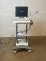MINDRAY DP50 ULTRASOUND MACHINE D.O.M. 12/2014 W/1 65EB10EA PROBE ON ROLLING STAND