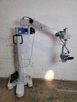 ZEISS STATIV S5 305912-9901 SURGICAL MICROSCOPE W/OPMI MDO BINOCULARS, FOOT PEDAL