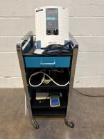 KEELER CRYOMASTER CRYOSURGICAL SYSTEM W FOOT SWITCH ON CART