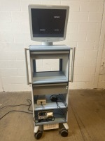 BOSTON SCIENTIFIC ENDOSCOPY CART W/SONY DISPLAY MONITOR, ERBE EIP 2 FLUSHING PUMP