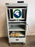 STORZ ENDOSCOPY CART W/STRYKER VISION ELECT SURGICAL VIEWING MONITOR