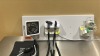 WELCH ALLYN GS 777 WALL TRANSFORMER W/ 2 HEADS (1-23810), SPHYGMOMANOMETER, PROBE DISPENSER, SURETEMP DIGITAL THERMOMETER W/ CRADLE ON WALLBOARD LOCATED AT: LOCATED AT: 1 MEDICAL CENTER BLVD, CHESTER, PA 19013 - 7