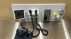 WELCH ALLYN GS 777 WALL TRANSFORMER W/ 2 HEADS (1-23810), SPHYGMOMANOMETER, PROBE DISPENSER, SURETEMP DIGITAL THERMOMETER W/ CRADLE ON WALLBOARD LOCATED AT: LOCATED AT: 1 MEDICAL CENTER BLVD, CHESTER, PA 19013 - 6