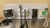 WELCH ALLYN 777 WALL TRANNFORMER W/ HEAD, SPHYGMOMANOMETER, PROBE DISPENSER, SURETEMP DIGITAL THERMOMETER W/ CRADLE ON WALLBOARD LOCATED AT: LOCATED AT: 1 MEDICAL CENTER BLVD, CHESTER, PA 19013 1/PPE - 6