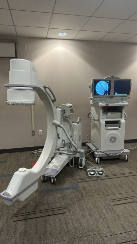 GENERAL ELECTRIC OEC 9900 ELITE C-ARM, 9" II, LASER AIMING DEVICE, SN: E9-1395, DOM: 9/2010 LOCATED AT: LOCATED AT: 1 MEDICAL CENTER BLVD, CHESTER, PA 19013