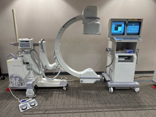 GE OEC 9800 C-ARM SYSTEM, 12", VASCULAR (DOM 09/2004, SN 82-3161) W/ WORKSTATION LOCATED AT: LOCATED AT: 1 MEDICAL CENTER BLVD, CHESTER, PA 19013 4/OR 2