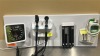 WELCH ALLYN GS 777 WALL TRANSFORMER W/ 2 HEADS (1-23810), SPHYGMOMANOMETER, PROBE DISPENSER, SURETEMP DIGITAL THERMOMETER W/ CRADLE ON WALLBOARD LOCATED AT: LOCATED AT: 1 MEDICAL CENTER BLVD, CHESTER, PA 19013 - 5
