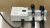 WELCH ALLYN 767 WALL TRANSFORMER W/ 2 HEADS (1-23810) GREY/BLUE LOCATED AT: LOCATED AT: 1 MEDICAL CENTER BLVD, CHESTER, PA 19013 - 4