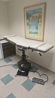 RITTER EXAM TABLE W/ FOOT CONTROL WHITET LOCATED AT: LOCATED AT: 1 MEDICAL CENTER BLVD, CHESTER, PA 19013 2/ CANCER CENTER