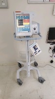PHILIPS RESPIRONICS V60 VENTILATOR ON ROLLING STAND LOCATED AT: LOCATED AT: 1 MEDICAL CENTER BLVD, CHESTER, PA 19013 4/STU/NS