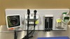 WELCH ALLYN GS 777 WALL TRANSFORMER W/ 2 HEADS (1-23810), SPHYGMOMANOMETER, PROBE DISPENSER, SURETEMP DIGITAL THERMOMETER W/ CRADLE ON WALLBOARD LOCATED AT: LOCATED AT: 1 MEDICAL CENTER BLVD, CHESTER, PA 19013 - 3