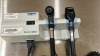WELCH ALLYN 767 WALL TRANSFORMER W/ 2 HEADS (1-23810) GREY/BLUE LOCATED AT: LOCATED AT: 1 MEDICAL CENTER BLVD, CHESTER, PA 19013 - 3