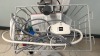 EDWARDS LIFE SCIENCES UTC-W10BO PATIENT MONITOR W/ EV1000 DATA BOX, PUMP UNIT ON ROLLING STAND, DEF LOCATED AT: LOCATED AT: 1 MEDICAL CENTER BLVD, CHESTER, PA 19013 G/ BIOMED SHOP - 4