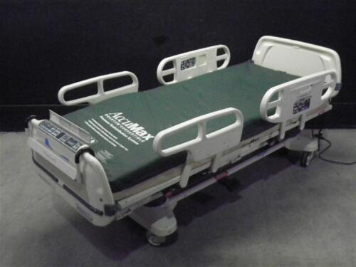 STRYKER SECURE 3002 HOSPITAL BED WITH HEAD AND FOOT BOARDS (BED EXIT, SCALE)