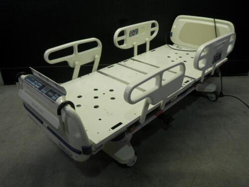STRYKER SECURE 3002 HOSPITAL BED WITH HEAD AND FOOT BOARDS (BED EXIT, SCALE)