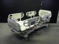 STRYKER 2040 CRITICAL CARE HOSPITAL BED WITH HEAD AND FOOT BOARDS (BED EXIT, SCALE)