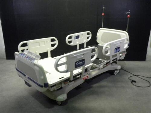 STRYKER 2040 CRITICAL CARE HOSPITAL BED WITH HEAD AND FOOT BOARDS (BED EXIT, SCALE)