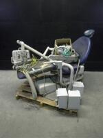 AIDEC 1040 POWER DENTAL EXAM CHAIR WITH LIGHT
