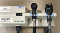WELCH ALLYN 767 WALL TRANSFORMER W/ 2 HEADS (1-23810) GREY/BLUE LOCATED AT: LOCATED AT: 1 MEDICAL CENTER BLVD, CHESTER, PA 19013