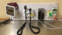 WELCH ALLYN 777 WALL TRANNFORMER W/ HEADS (23810 OTTO), SPHYGMOMANOMETER, PROBE DISPENSER, SURETEMP DIGITAL THERMOMETER W/ CRADLE ON WALLBOARD LOCATED AT: LOCATED AT: 1 MEDICAL CENTER BLVD, CHESTER, PA 19013 1/PPE