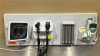 WELCH ALLYN GS 777 WALL TRANSFORMER W/ 2 HEADS (1-23810), SPHYGMOMANOMETER, PROBE DISPENSER, SURETEMP DIGITAL THERMOMETER W/ CRADLE ON WALLBOARD LOCATED AT: LOCATED AT: 1 MEDICAL CENTER BLVD, CHESTER, PA 19013