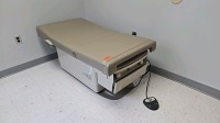 RITTER 222 EXAM TABLE W/ FOOT CONTROL, BEIGET LOCATED AT: LOCATED AT: 1 MEDICAL CENTER BLVD, CHESTER, PA 19013