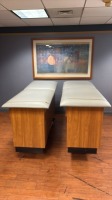 HAUSMANN EXAM/TREATMENT TABLE W/ STORAGE, QTY. (2) LOCATED AT: LOCATED AT: 1 MEDICAL CENTER BLVD, CHESTER, PA 19013 2/ABOVE MAIN LOBBY