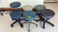 MIDMARK EXAM STOOLS, QTY. (6), ASSORTED COLOR LOCATED AT: LOCATED AT: 1 MEDICAL CENTER BLVD, CHESTER, PA 19013 1/MAIN LOBBY
