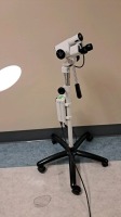LEISEGANG 10-LED COLPOSCOPE WITH LIGHT SOURCE ON ROLLING STAND LOCATED AT: LOCATED AT: 1 MEDICAL CENTER BLVD, CHESTER, PA 19013