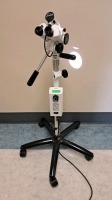 LEISEGANG 10-LED COLPOSCOPE WITH LIGHT SOURCE ON ROLLING STAND LOCATED AT: LOCATED AT: 1 MEDICAL CENTER BLVD, CHESTER, PA 19013