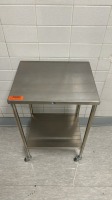 PEDIGO INSTRUMENT TABLE, BOTTOM SHELF, STAINLESS STEEL LOCATED AT: LOCATED AT: 1 MEDICAL CENTER BLVD, CHESTER, PA 19013 4/OR HALL