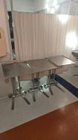 PEDIGO MAYO STAND, FOOT OPERATED, DOUBLE PEDESTAL, QTY. (3), L LOCATED AT: LOCATED AT: 1 MEDICAL CENTER BLVD, CHESTER, PA 19013 G/ ED/ 2
