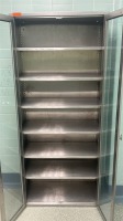SUPPLY CABINET, DOUBLE GLASS DOOR, STAINLESS STEEL LOCATED AT: LOCATED AT: 1 MEDICAL CENTER BLVD, CHESTER, PA 19013 4/OR 7