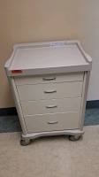 STANLEY INNERSPACE SUPPLY CART, 4 DRAWER, WHITE, NUMERIC LOCK LOCATED AT: LOCATED AT: 1 MEDICAL CENTER BLVD, CHESTER, PA 19013
