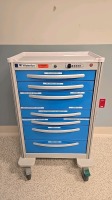 WATERLOO SUPPLY CART, 7 DRAWER, LOCKING, COMBO, LIGHT BLUE LOCATED AT: LOCATED AT: 1 MEDICAL CENTER BLVD, CHESTER, PA 19013 4/P4