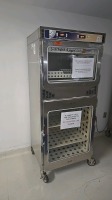 ENTHERMICS EC1730BL WARMING CABINET, DUAL COMPARTMENT, GLASS DOOR, MOBILE LOCATED AT: LOCATED AT: 1 MEDICAL CENTER BLVD, CHESTER, PA 19013 G/ ED/ HALLWAY OTS HAZMAT STORAGE